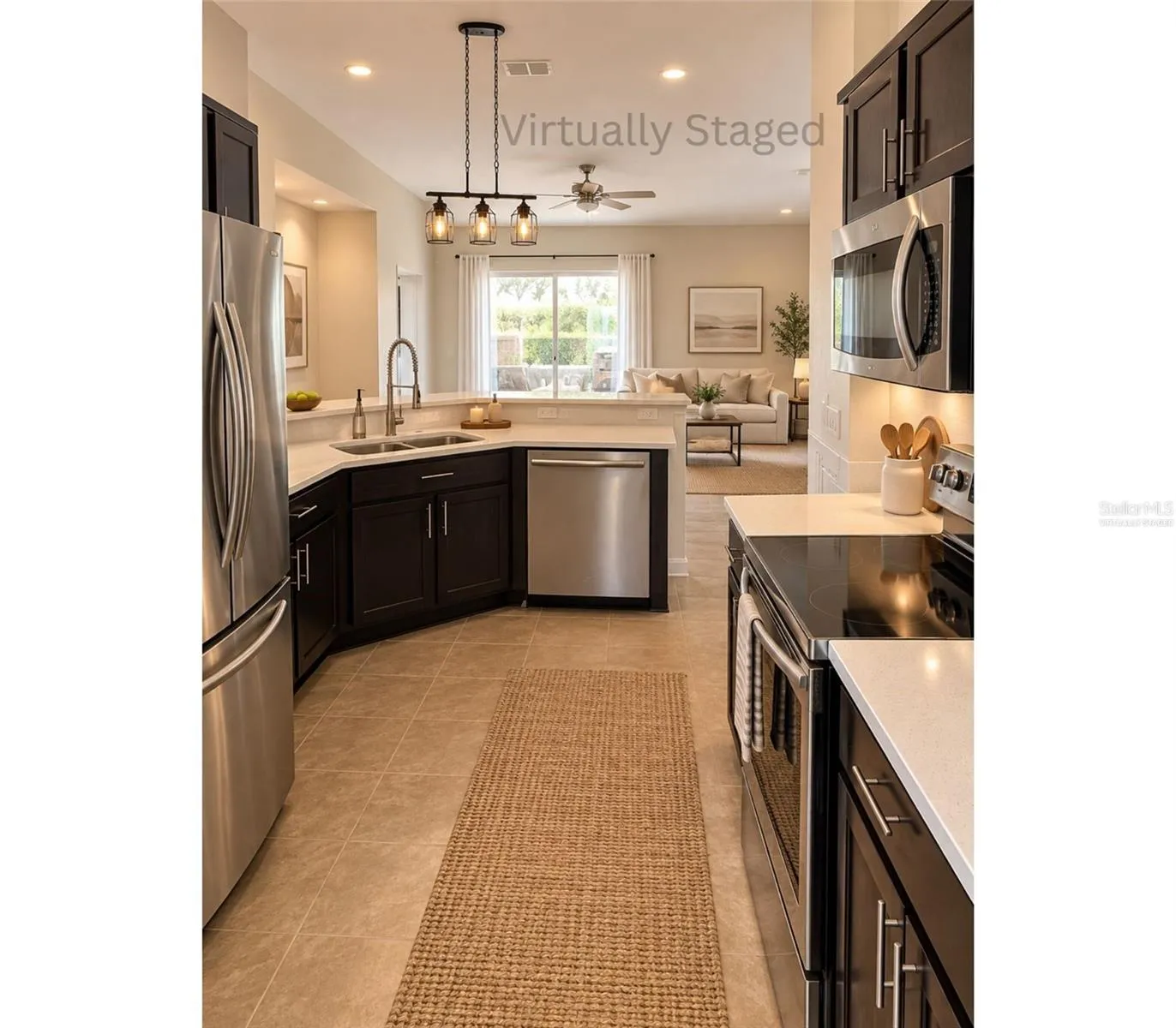 Kitchen (Virtually Staged)