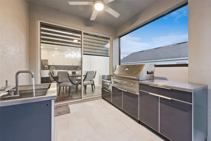 Summer kitchen and sink