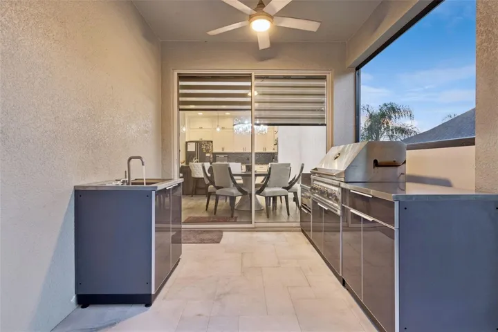 Summer kitchen and sink