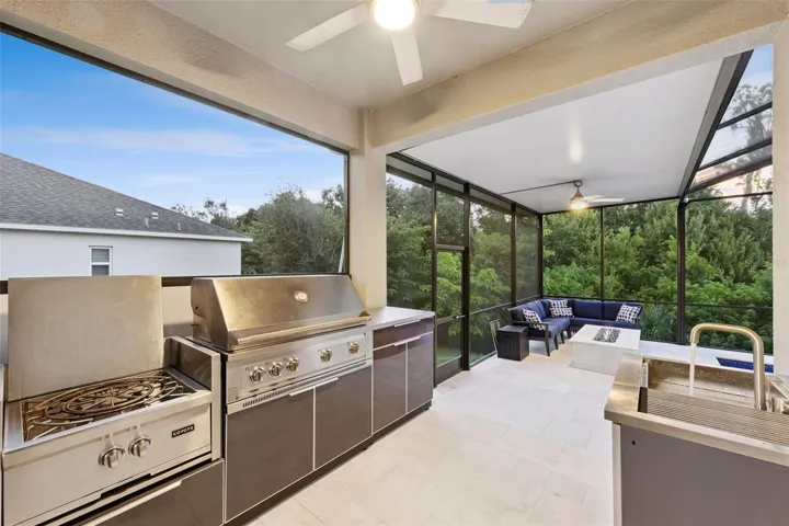 Summer kitchen and sink