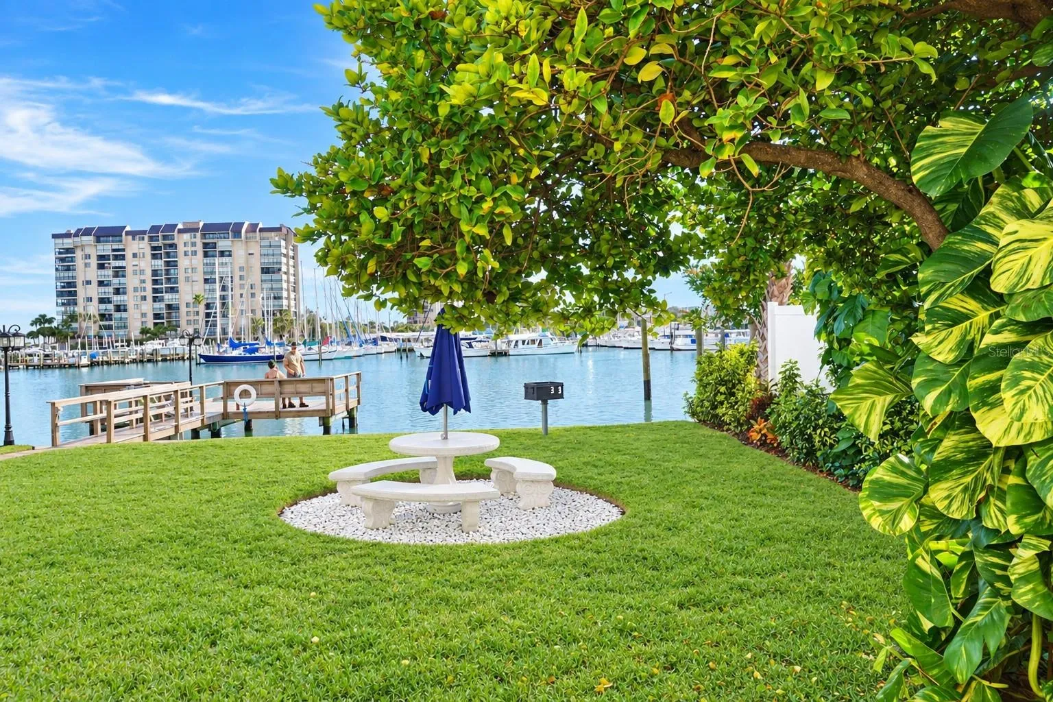 DOCK AND PATIO AREA FOR SUNNING AND RELAXING