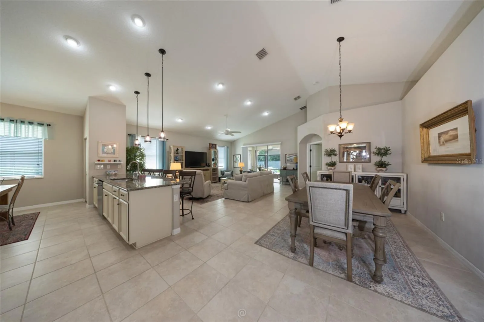 Family room &amp; dining area