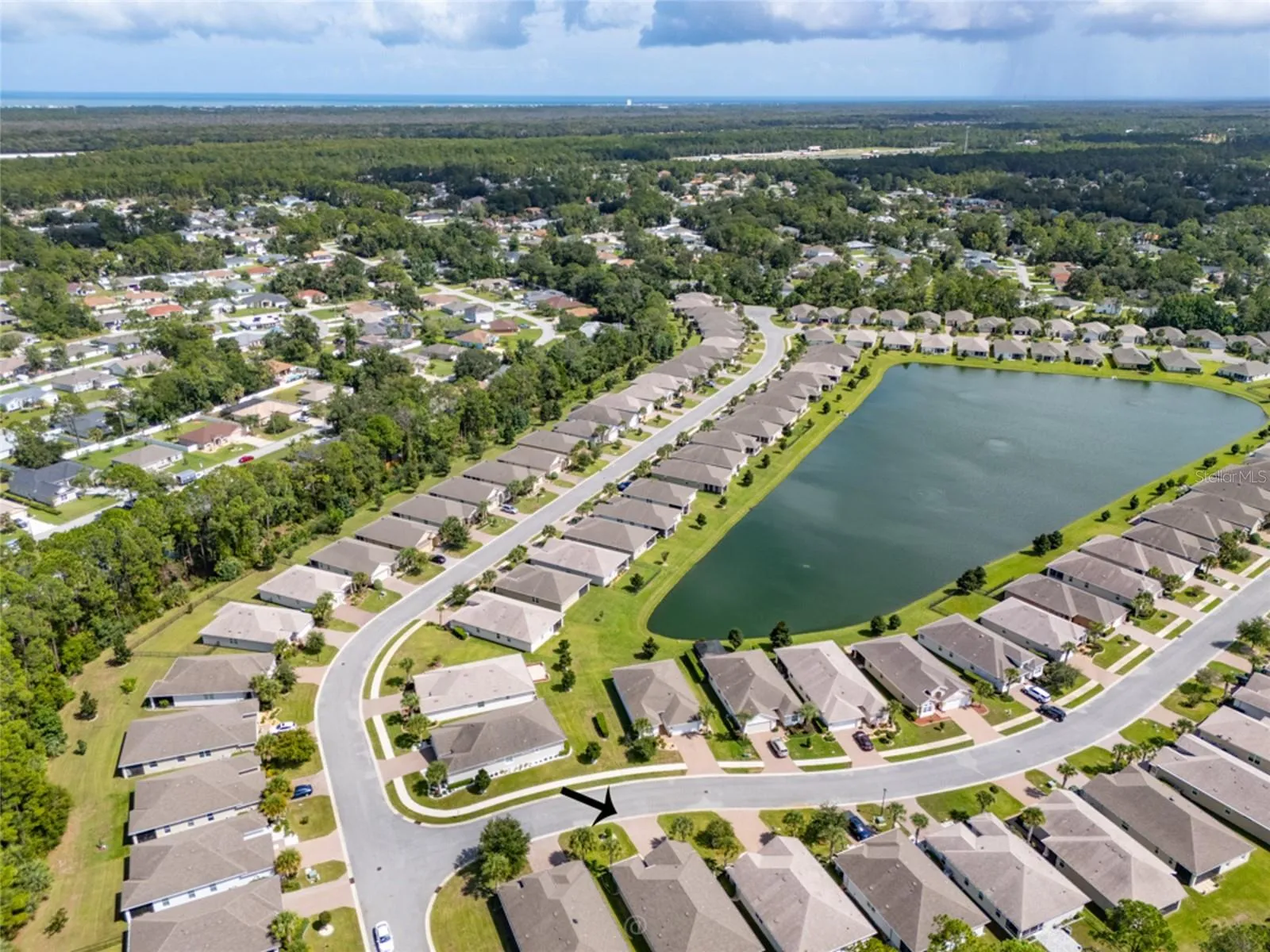 Ariel view of neighborhood