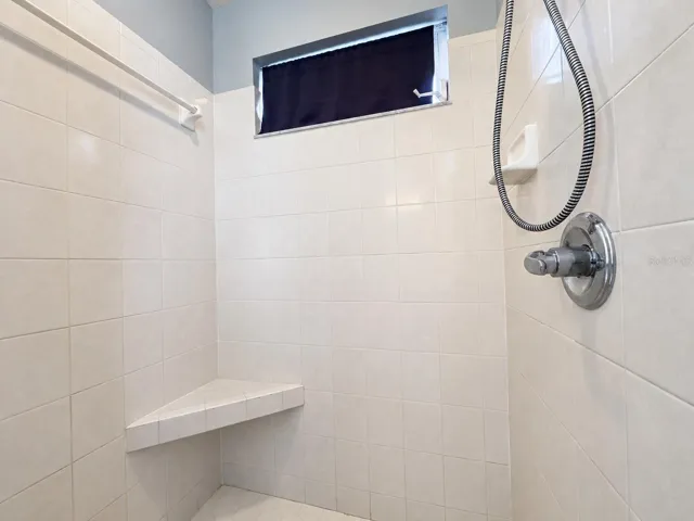 Primary shower stall.