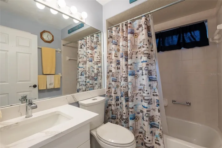Updated second bathroom.