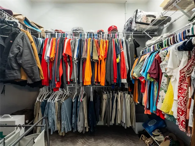 Walk-in closet.