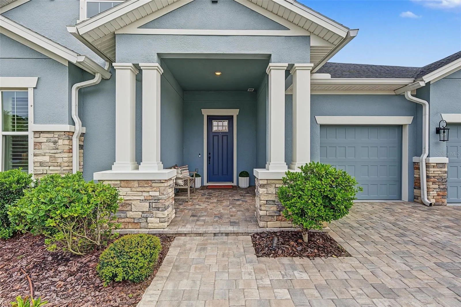Welcoming covered entry