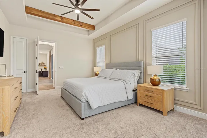Large windows allow natural light