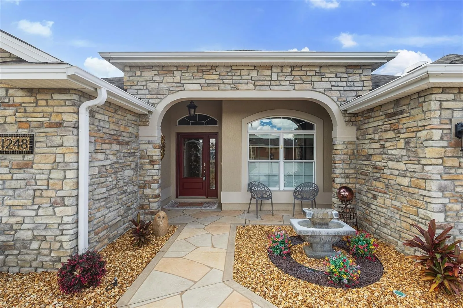 from entry and patio