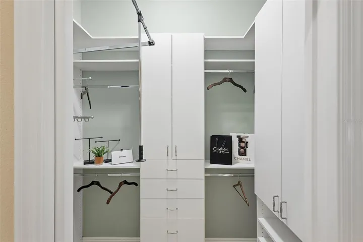 walk-in custom closet