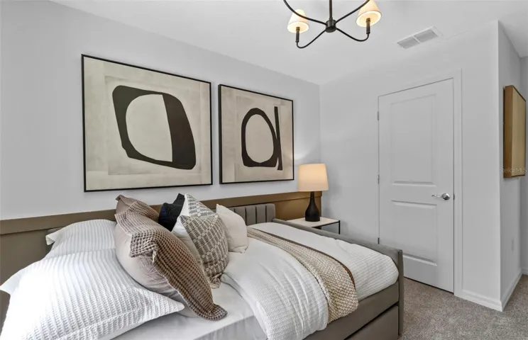 Model Home Design Only. Pictures and furnishings are for illustrative purposes only. Elevations, colors and options may vary. Furniture is for model home staging only.