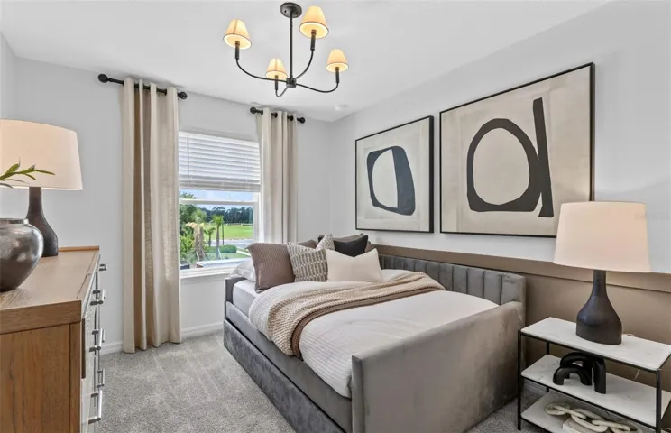 Model Home Design Only. Pictures and furnishings are for illustrative purposes only. Elevations, colors and options may vary. Furniture is for model home staging only.