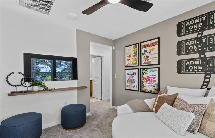Model Home Design Only. Pictures and furnishings are for illustrative purposes only. Elevations, colors and options may vary. Furniture is for model home staging only.