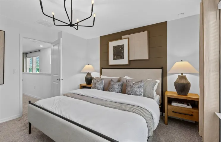 Model Home Design Only. Pictures and furnishings are for illustrative purposes only. Elevations, colors and options may vary. Furniture is for model home staging only.