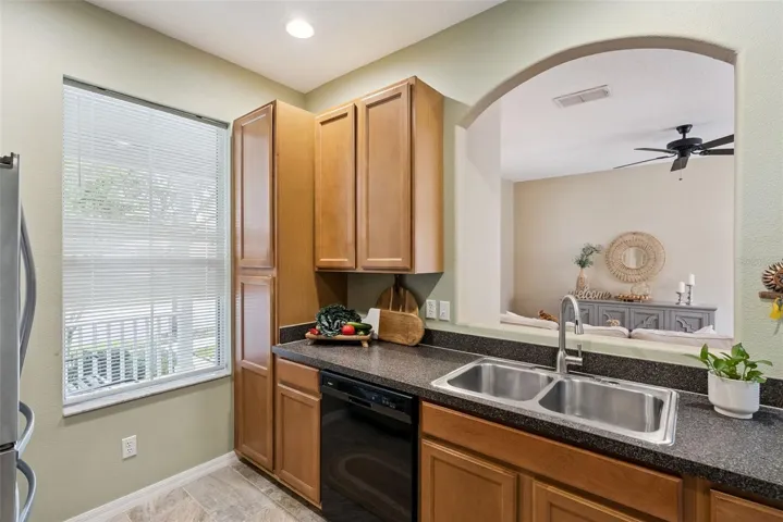 Kitchen overlooking Family Room