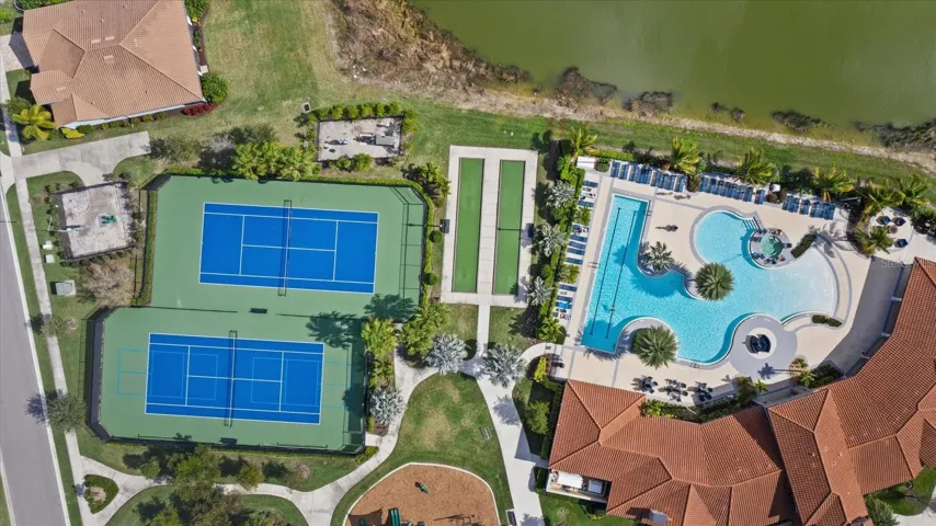 Aerial of Resort Style Amenities