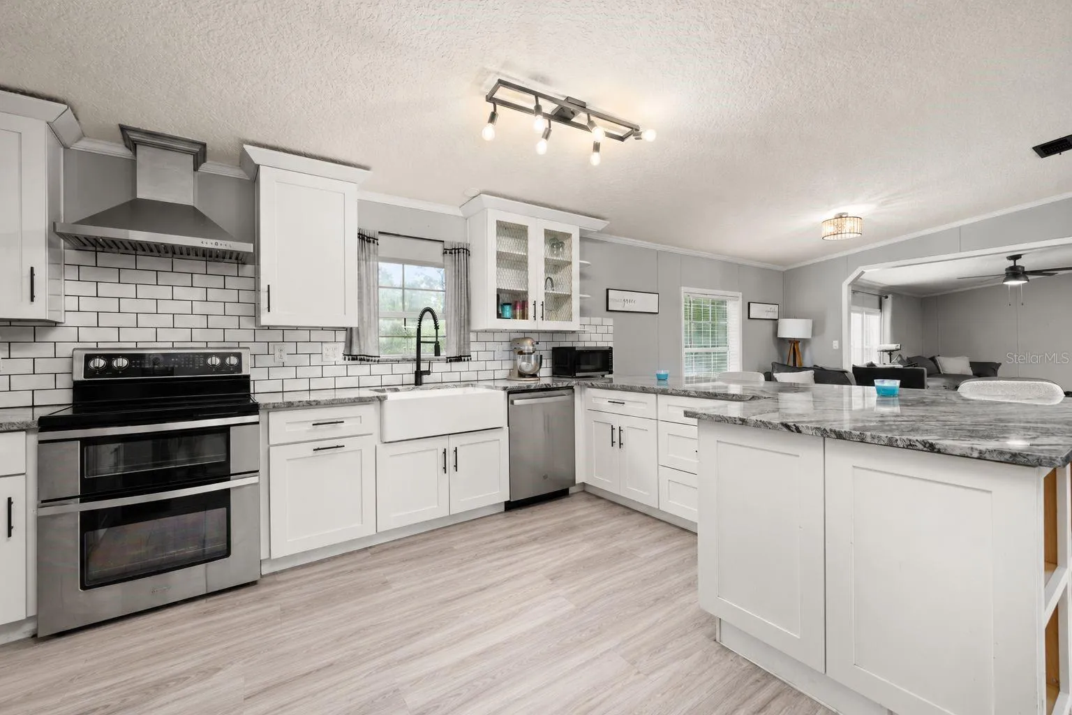 Virtual staging with flooring