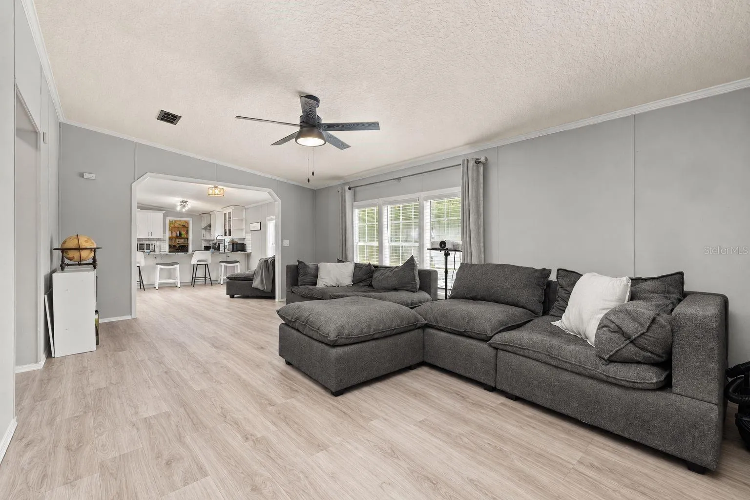 Virtual staging with flooring
