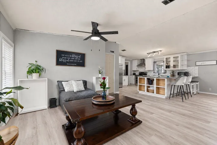 Virtual staging with flooring