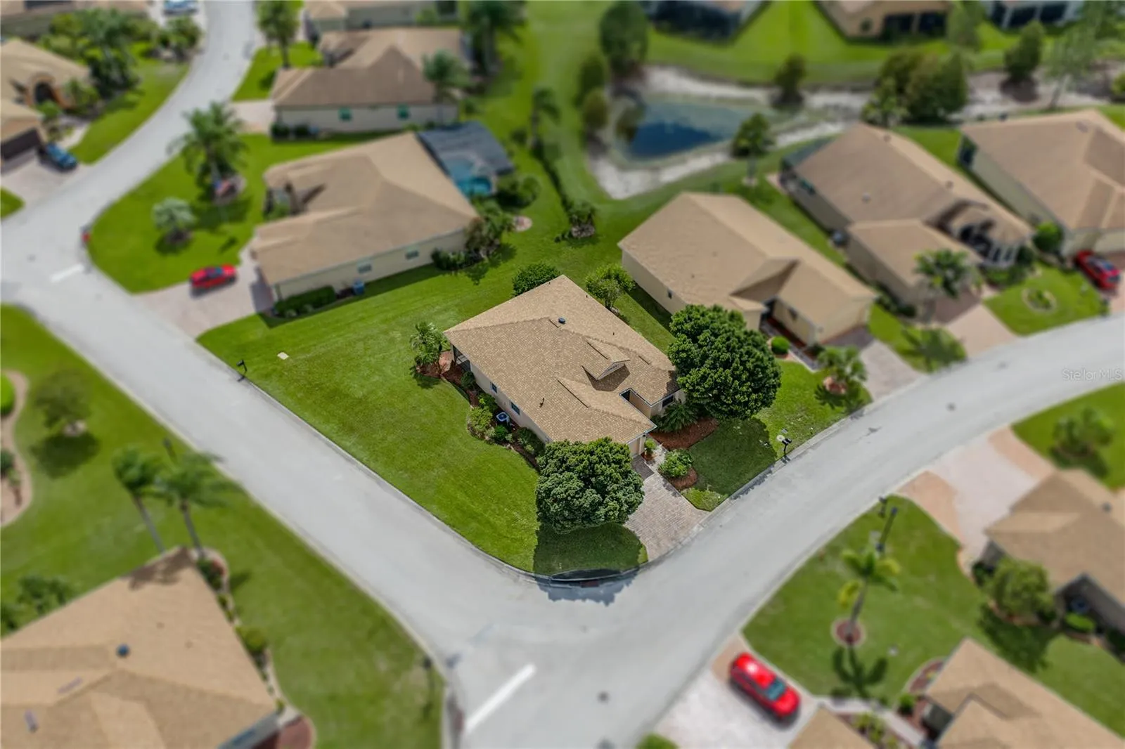 Property drone view