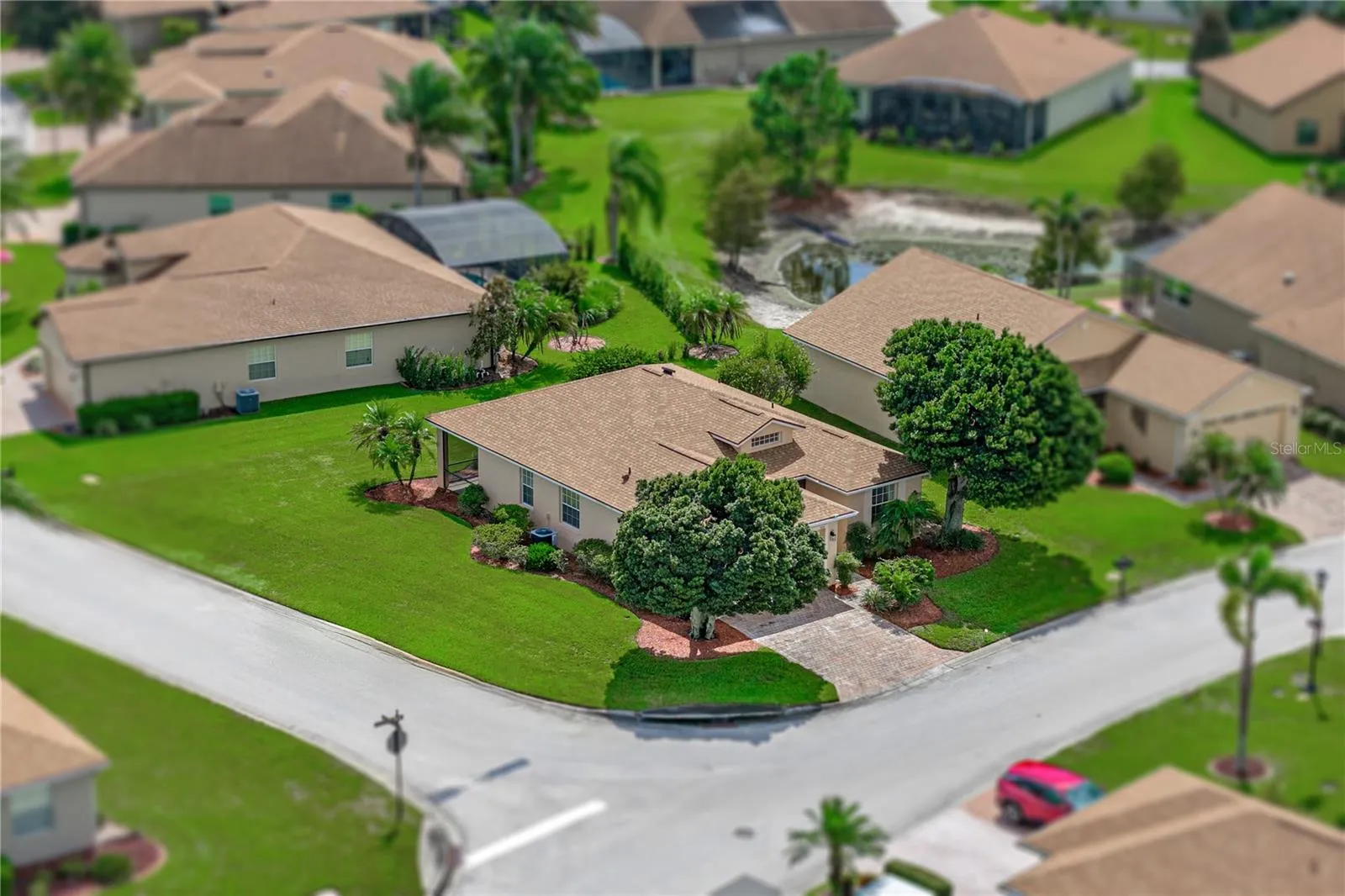 Property drone view