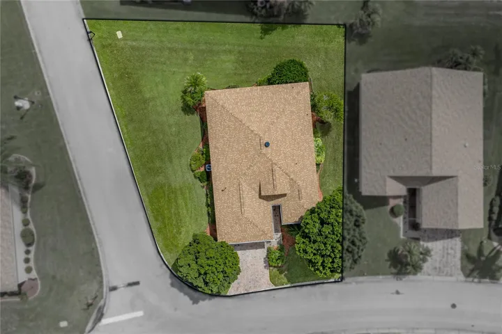 Property drone view