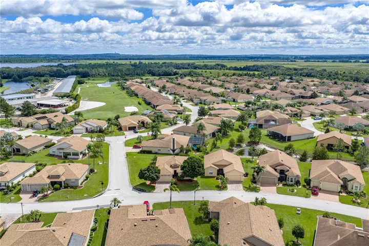 Neighborhood drone view