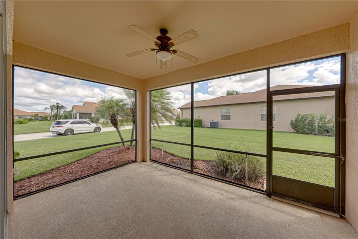 Screened veranda