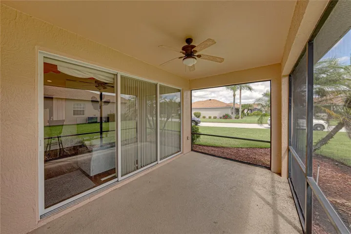 Screened veranda