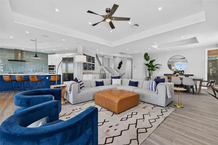Spacious living area with tons of natural light.
