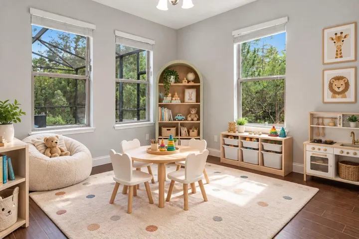 Virtually Staged Play Area
