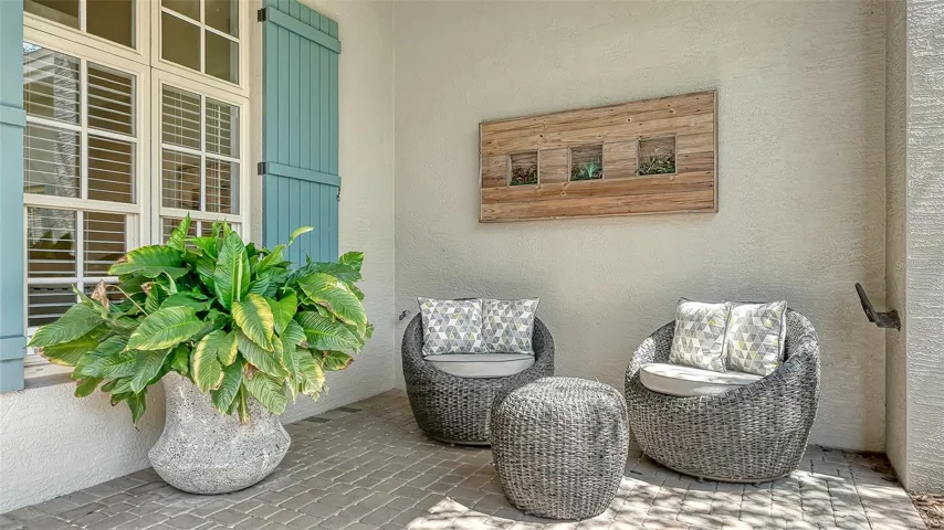 Large, covered front porch