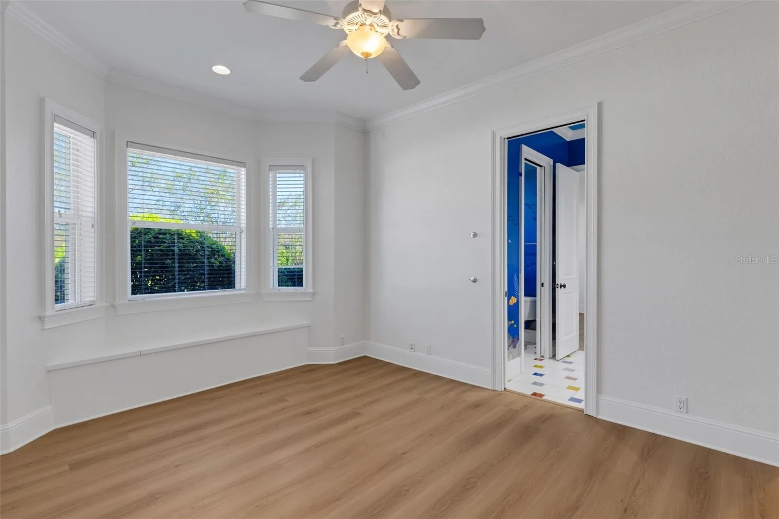 Many with window-seat storage benches like you see here in Bedroom #2.