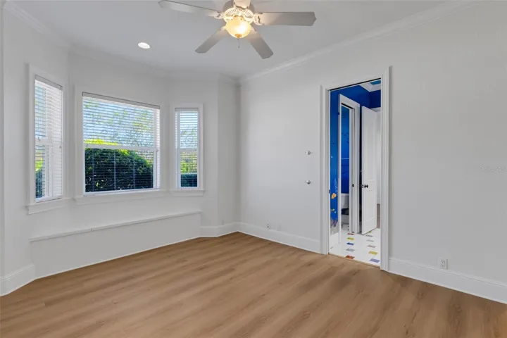 Many with window-seat storage benches like you see here in Bedroom #2.
