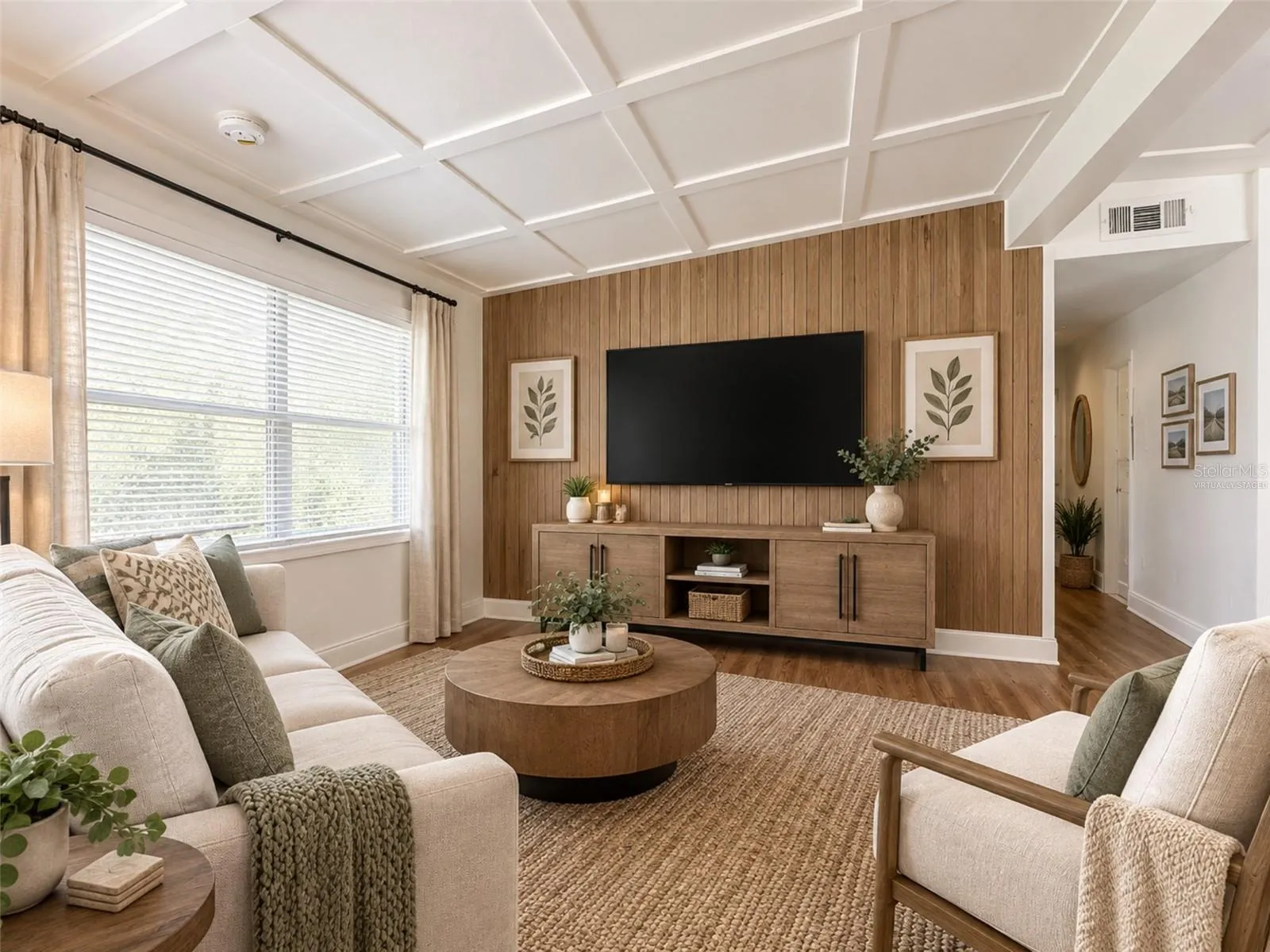 Virtually Staged Living Room