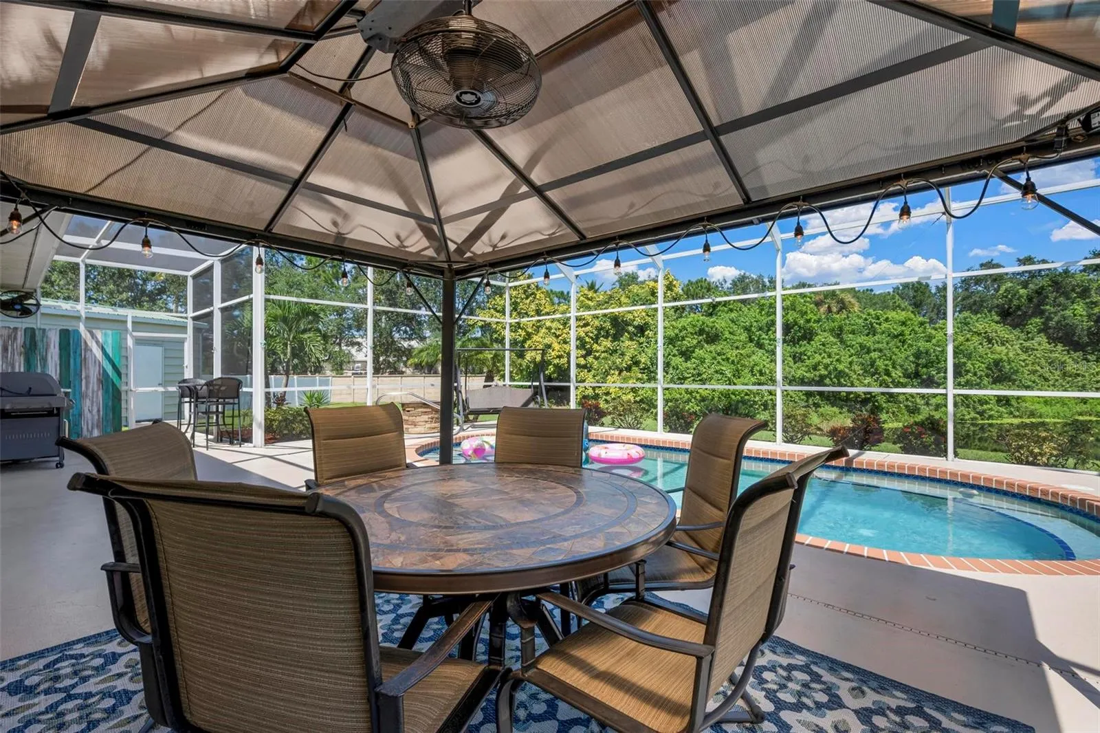 Gazebo seating area