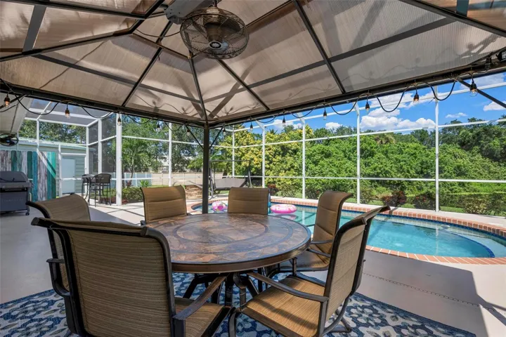 Gazebo seating area