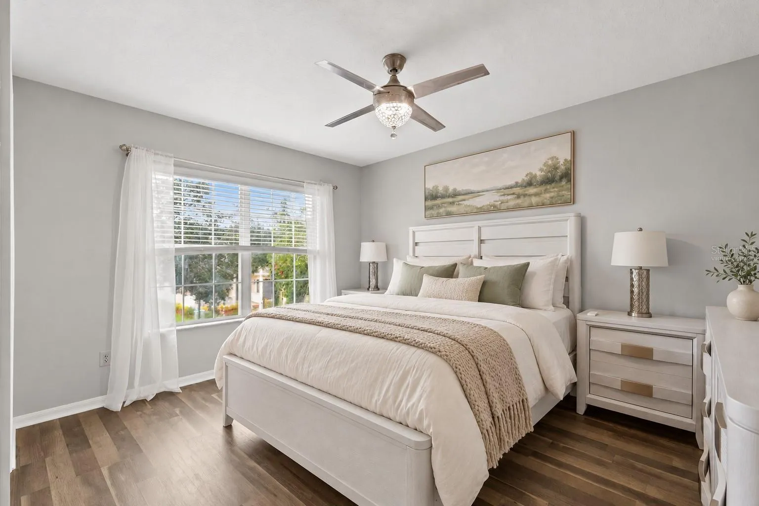 Virtually Staged: Guest bedroom