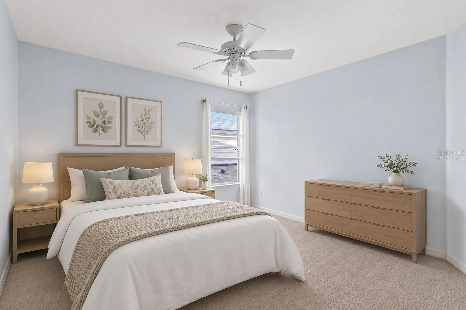 Virtually Staged: Guest bedroom