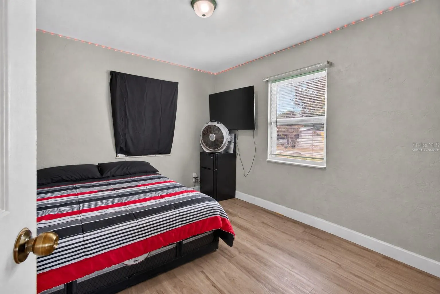 Virtually Staged. Personal Items digitally removed. Bedroom 1