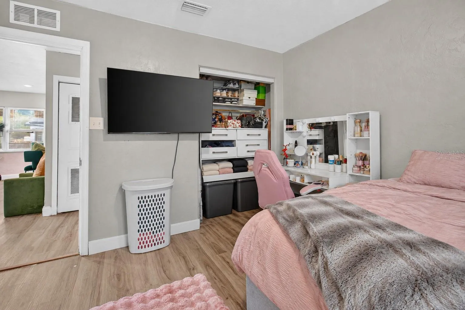 Virtually Staged. Personal Items digitally removed. Bedroom 2