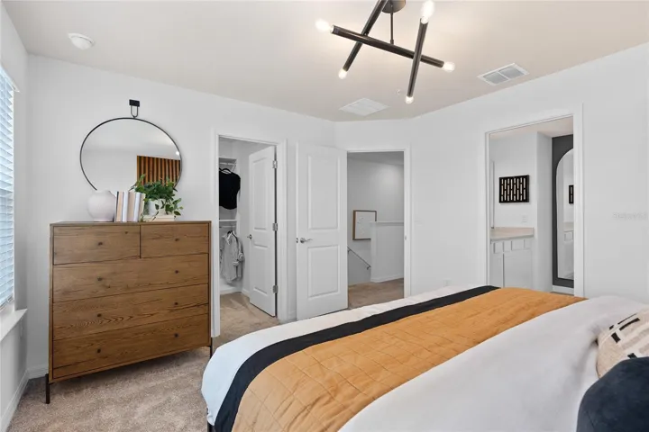 Model Home Design Only. Pictures and furnishings are for illustrative purposes only. Elevations, colors and options may vary. Furniture is for model home staging only.