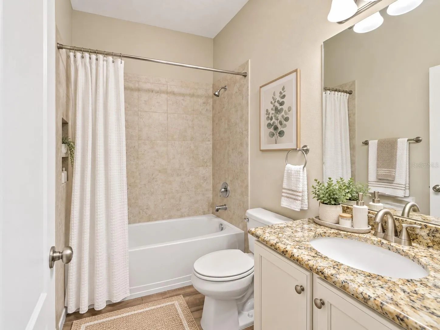 staged bathroom