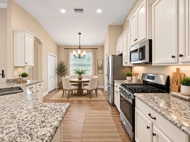 Staged kitchen
