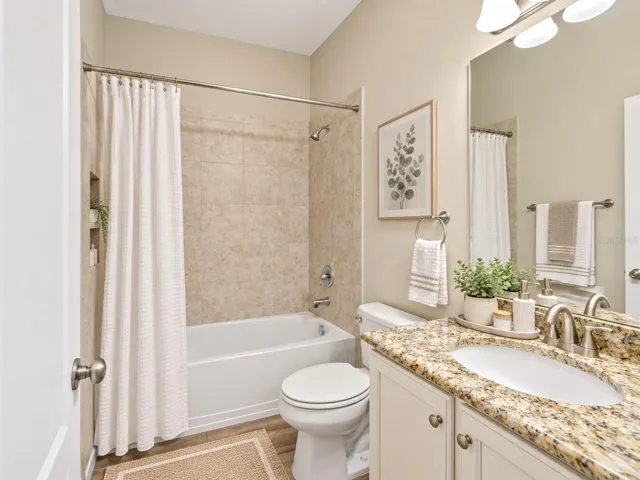 staged bathroom