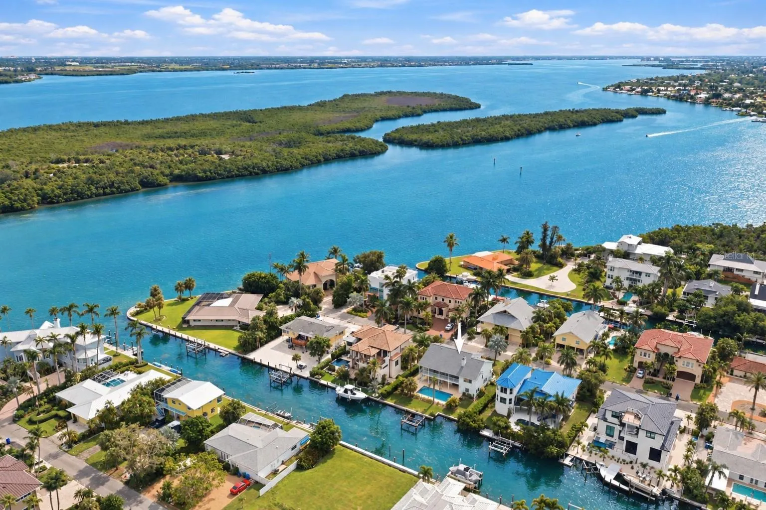 Four Houses from Bay.