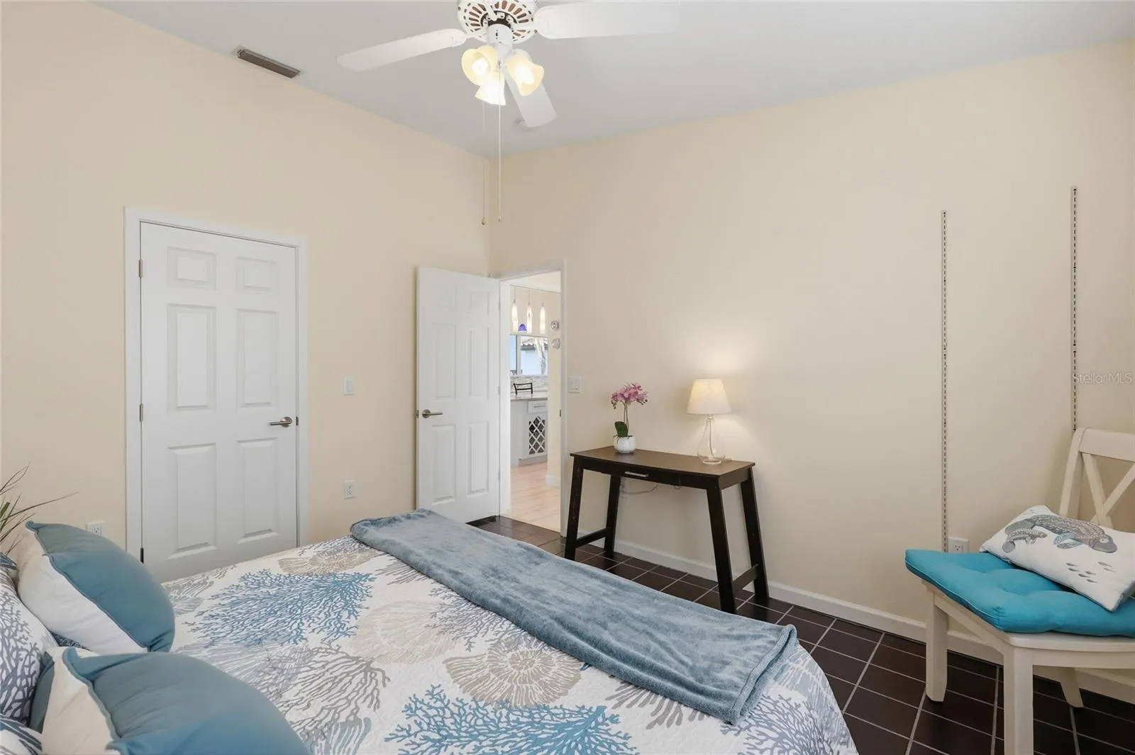Bedrooms are Split for Privacy.