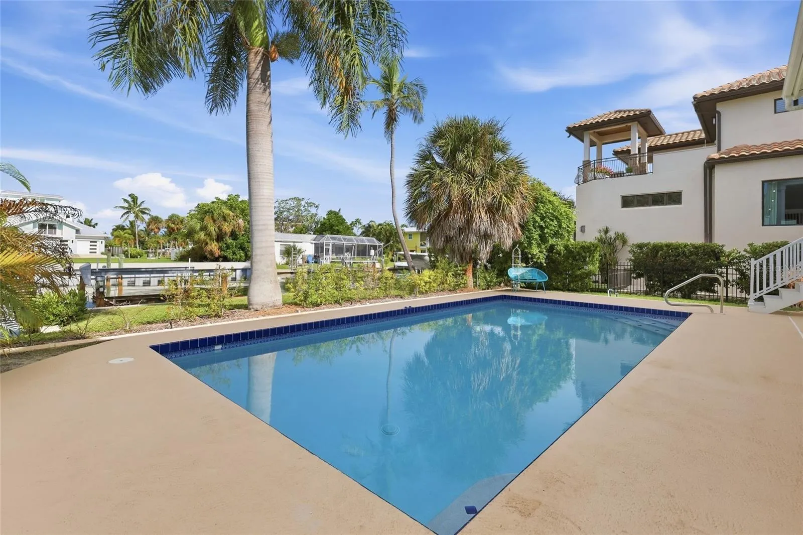 Oversize Pool Deck. New Pool Equipment.