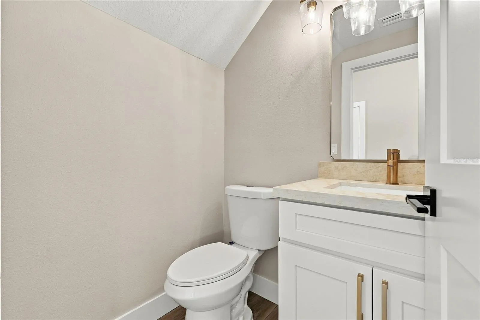 Downstairs powder room
