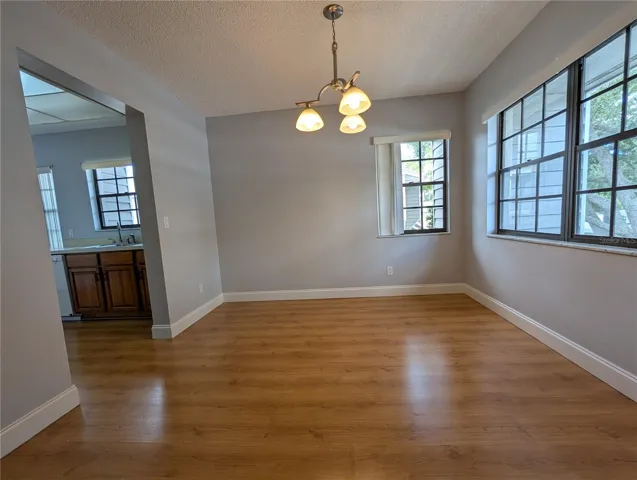 Dining room with entry to kitchen